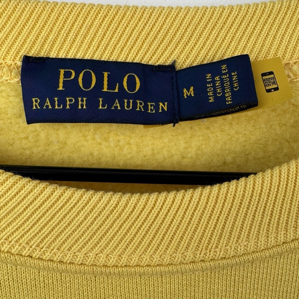 Polo Ralph Lauren Bear Sweater Womens M Yellow New Orleans Embroidered Print - Picture 6 of 12